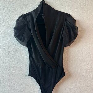 Forever 21 Mesh Short Sleeve Bodysuit